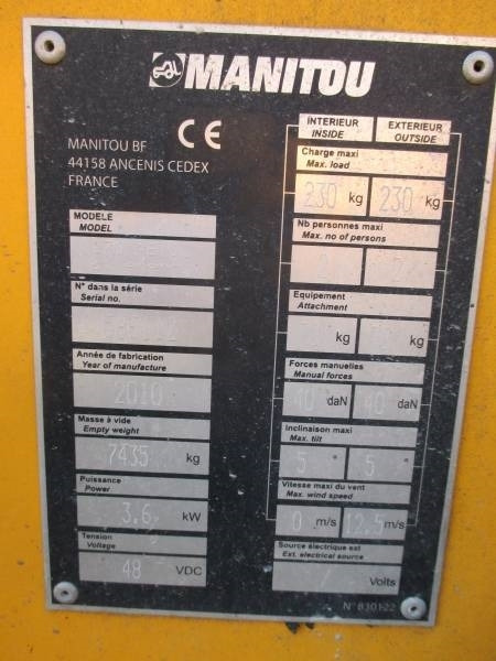 Plataforma articulada Manitou 170AETJ: foto 13