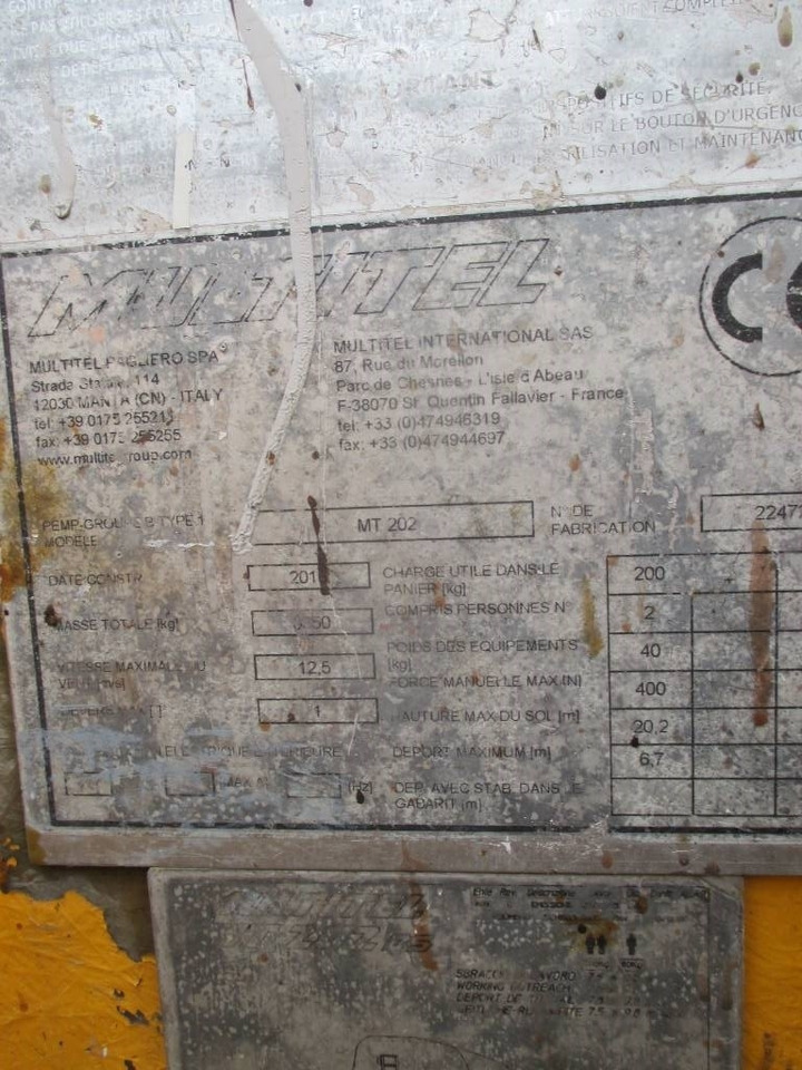 Camión con plataforma elevadora Multitel MT 202: foto 16