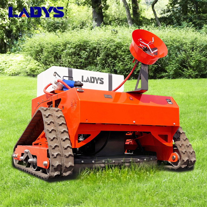 LADYS LD1000 Multi-function remote control lawn mower Track crawler gasoline gas All-terrain Agricultural Sprayers Pesticide spraying lawn mower for sale - Cortacésped: foto 5 LADYS LD1000 Multi-function remote control lawn mower Track crawler gasoline gas All-terrain Agricultural Sprayers Pesticide spraying lawn mower for sale - Cortacésped: foto 5