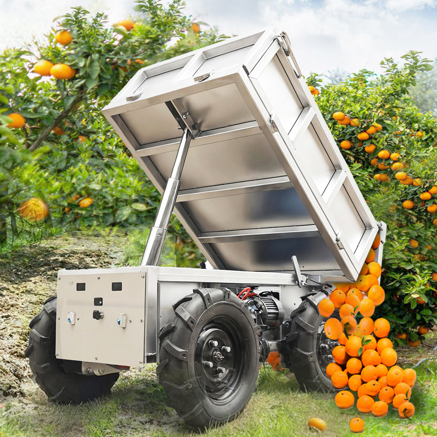 LEZUM Electric Remote Control Transporter Agricultural Orchard Farm Electric Utv Material Handling Equipment All Terrain Transport Vehicle - Remolque volquete agrícola: foto 4 LEZUM Electric Remote Control Transporter Agricultural Orchard Farm Electric Utv Material Handling Equipment All Terrain Transport Vehicle - Remolque volquete agrícola: foto 4
