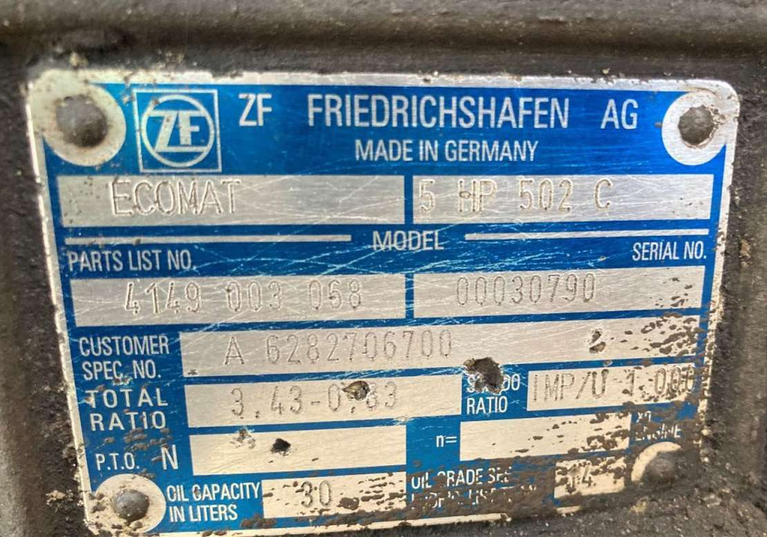 ZF Getriebe ZF 5HP 502C 5HP502C 4149003068 Mercedes Citaro Ecomat - Caja de cambios para Autobús: foto 2 ZF Getriebe ZF 5HP 502C 5HP502C 4149003068 Mercedes Citaro Ecomat - Caja de cambios para Autobús: foto 2