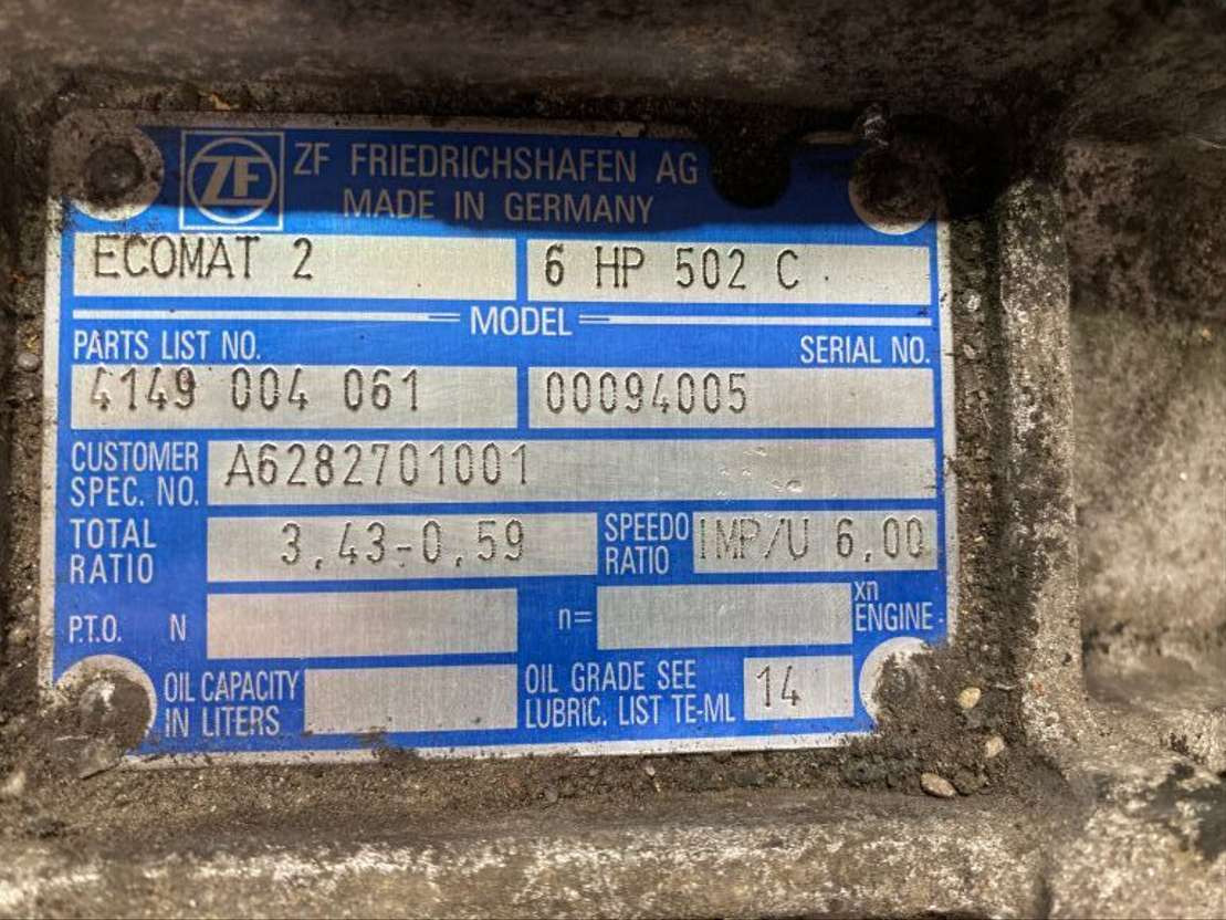 ZF Getriebe ZF 6HP 502C 5HP502C 4149004061 Mercedes Citaro Ecomat 2 - Caja de cambios para Autobús: foto 2 ZF Getriebe ZF 6HP 502C 5HP502C 4149004061 Mercedes Citaro Ecomat 2 - Caja de cambios para Autobús: foto 2
