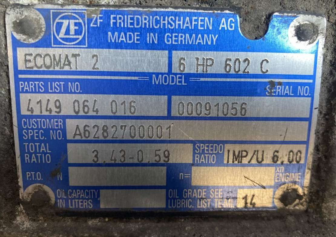 ZF Getriebe ZF 6HP 602C 6HP602C 4149064016 Mercedes Citaro Ecomat 2 A6282700001 - Caja de cambios para Autobús: foto 2 ZF Getriebe ZF 6HP 602C 6HP602C 4149064016 Mercedes Citaro Ecomat 2 A6282700001 - Caja de cambios para Autobús: foto 2