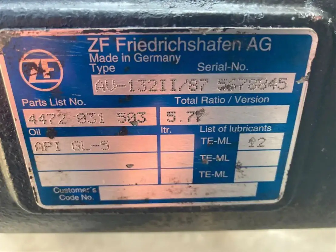 ZF Hinterachse ZF AV 132II/87 4472031503 5,77 Setra Mercedes Citaro AV 132/87 II - Eje posterior para Autobús: foto 3 ZF Hinterachse ZF AV 132II/87 4472031503 5,77 Setra Mercedes Citaro AV 132/87 II - Eje posterior para Autobús: foto 3