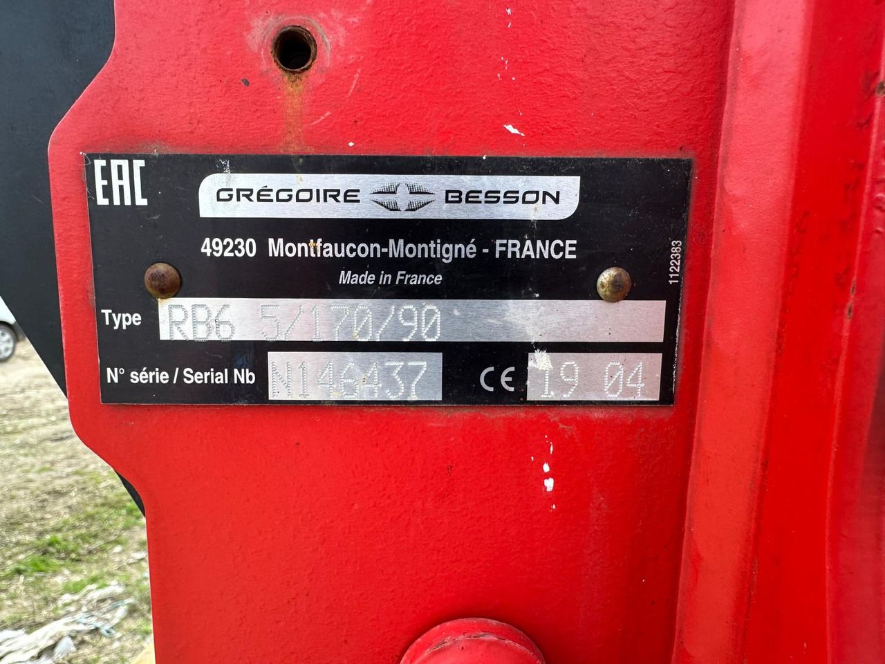 Plow Gregoire Besson Rover 60 - Arado: foto 5 Plow Gregoire Besson Rover 60 - Arado: foto 5