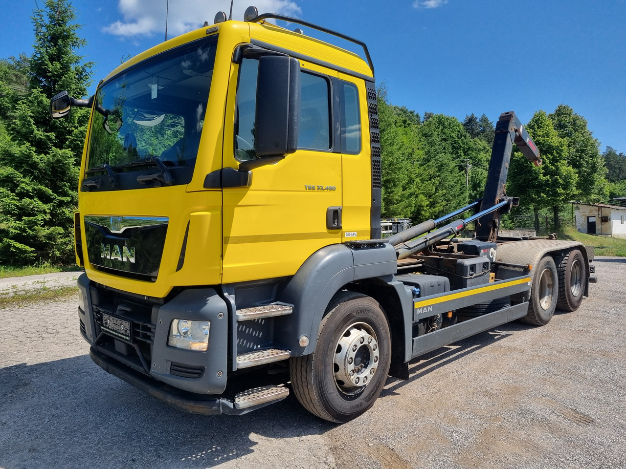 MAN TGS 33.480 6x4 ABROLLKIPPER HIAB Multilift 18 T - Camión multibasculante: foto 1 MAN TGS 33.480 6x4 ABROLLKIPPER HIAB Multilift 18 T - Camión multibasculante: foto 1