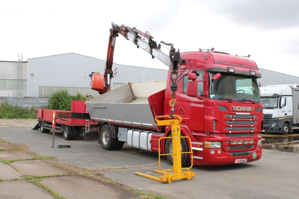 SCANIA R480 PALFINGER PK16000, EURO 5, CRANE FORKS - Camión volquete, Camión grúa: foto 1 SCANIA R480 PALFINGER PK16000, EURO 5, CRANE FORKS - Camión volquete, Camión grúa: foto 1