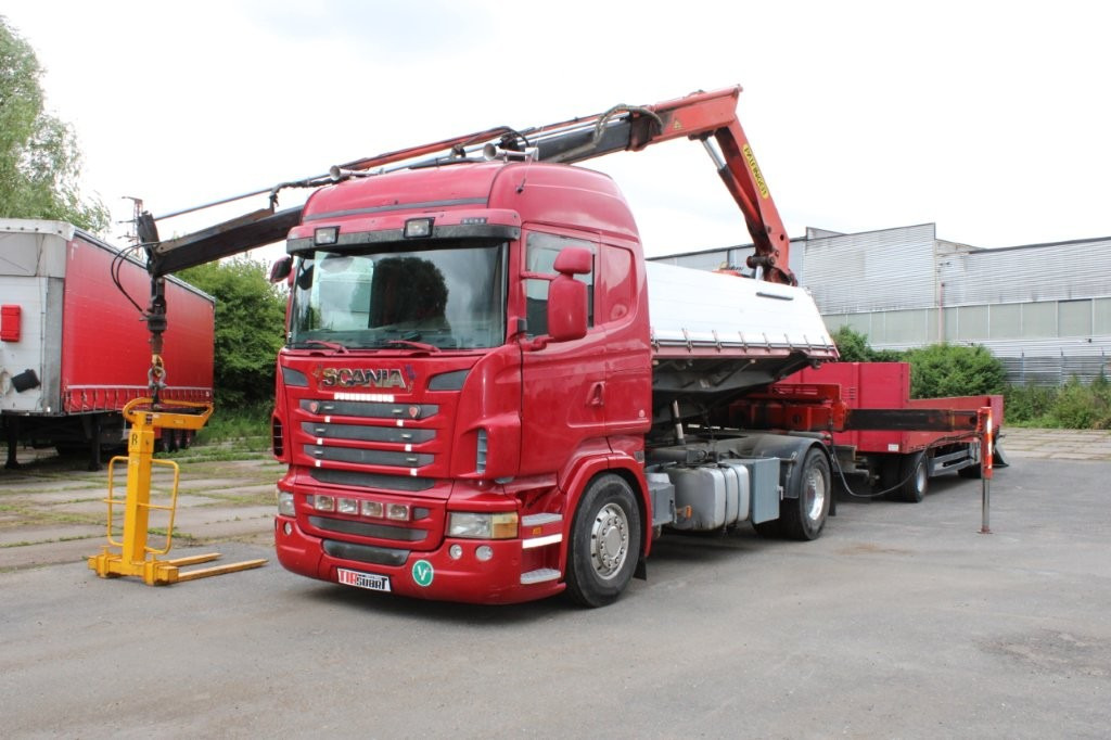 SCANIA R480 PALFINGER PK16000, EURO 5, CRANE FORKS - Camión volquete, Camión grúa: foto 3 SCANIA R480 PALFINGER PK16000, EURO 5, CRANE FORKS - Camión volquete, Camión grúa: foto 3