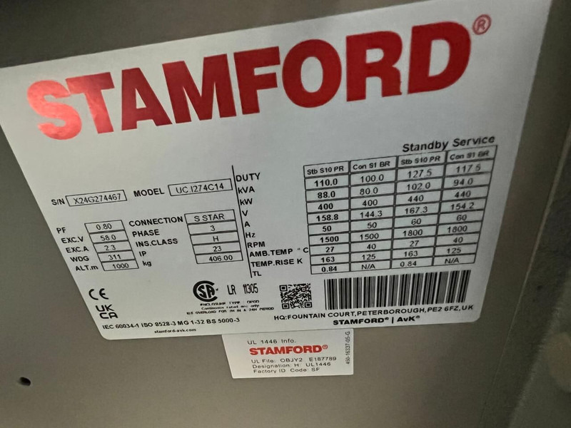 Generador industriale nuevo Baudouin SB110GFS: foto 14