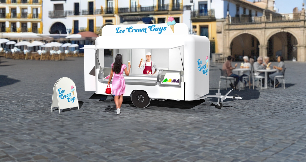 Deli Star Trailer Deli 4000 Ice Cream - EU Standard - Remolque venta ambulante: foto 1 Deli Star Trailer Deli 4000 Ice Cream - EU Standard - Remolque venta ambulante: foto 1