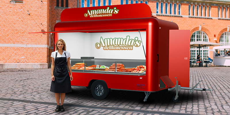 Deli Star Trailer Deli Meat 4000 - EU Standards - Remolque venta ambulante: foto 1 Deli Star Trailer Deli Meat 4000 - EU Standards - Remolque venta ambulante: foto 1