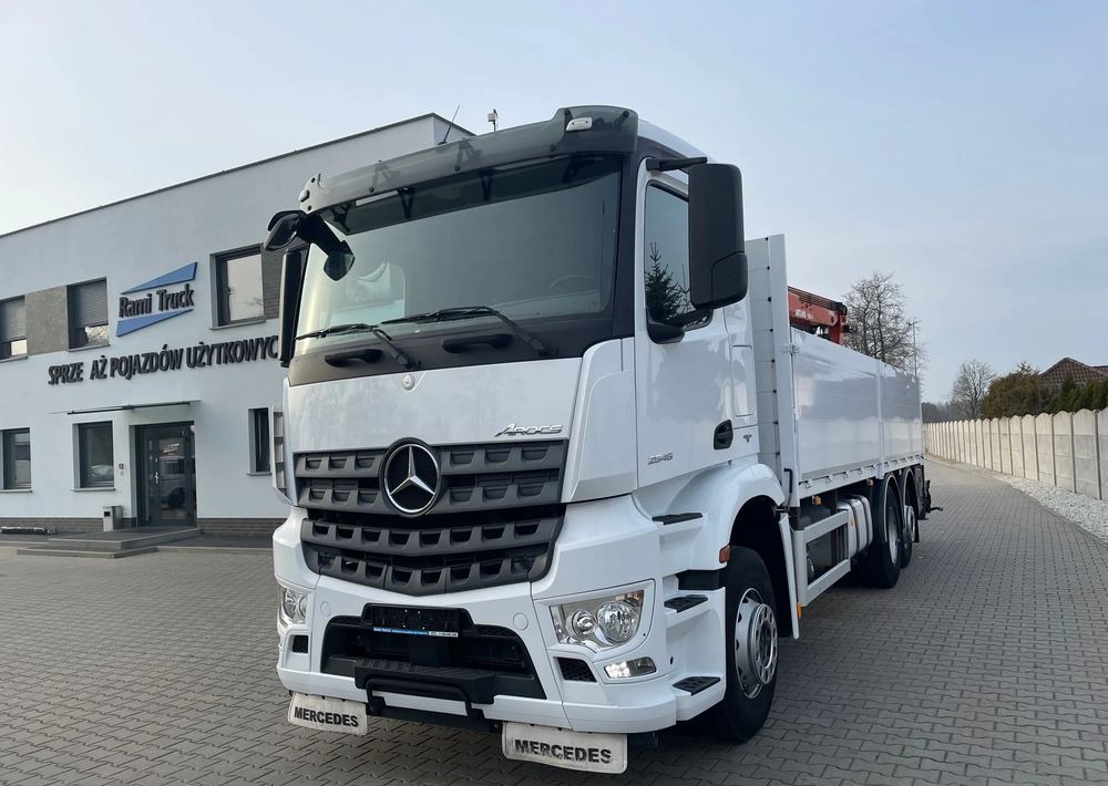 Mercedes-Benz Arocs 2545, HDS ATLAS 186.3 - PILOT - Camión grúa, Camión caja abierta: foto 1 Mercedes-Benz Arocs 2545, HDS ATLAS 186.3 - PILOT - Camión grúa, Camión caja abierta: foto 1