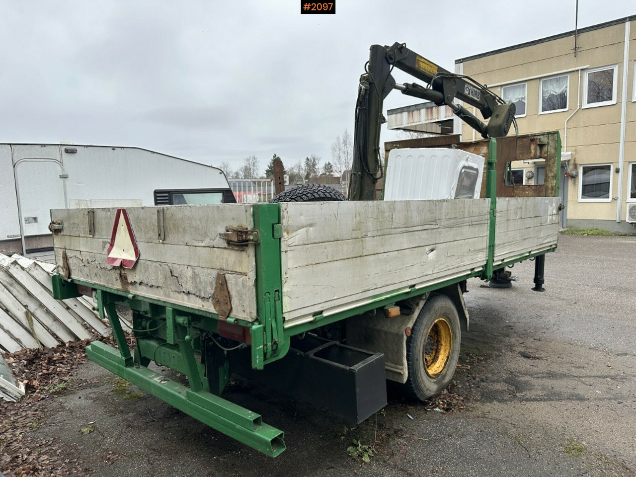 Crane Trailer, Hiab 445AW - Remolque plataforma/ Caja abierta: foto 4 Crane Trailer, Hiab 445AW - Remolque plataforma/ Caja abierta: foto 4