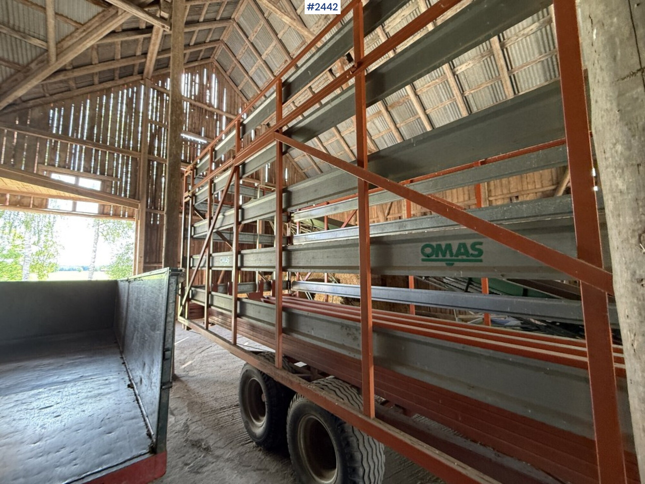 Self-loading trailer small bale Omas CB170 S - Maquinaria de henificación: foto 3 Self-loading trailer small bale Omas CB170 S - Maquinaria de henificación: foto 3