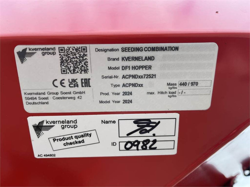 Kverneland DF1 ELDOS - Sembradora: foto 4 Kverneland DF1 ELDOS - Sembradora: foto 4