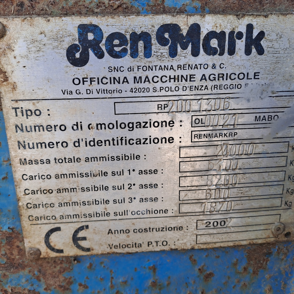 SPANDILETAME REN MARK - Esparcidor de estiércol: foto 3 SPANDILETAME REN MARK - Esparcidor de estiércol: foto 3