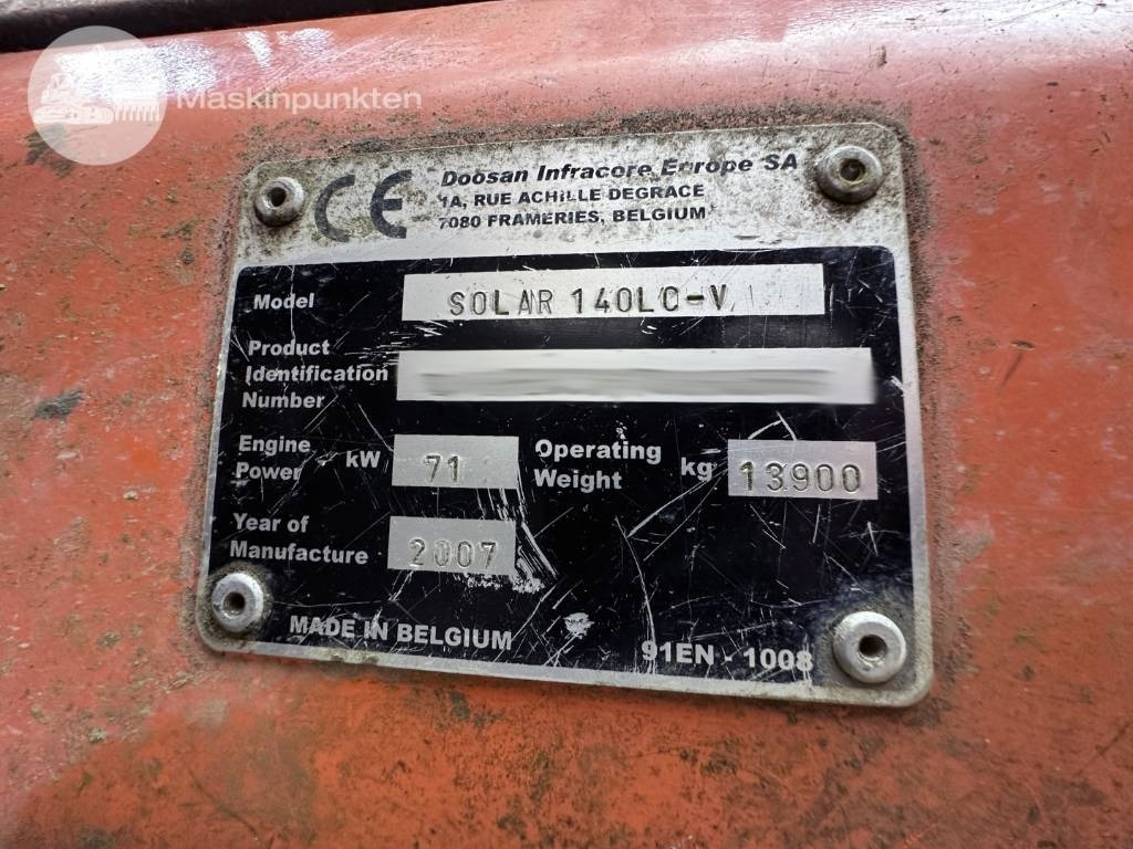 Excavadora de cadenas Doosan Solar 140 LC V: foto 11