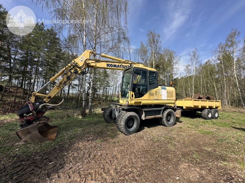 Komatsu PW 160 ES-7K - Excavadora de ruedas: foto 1 Komatsu PW 160 ES-7K - Excavadora de ruedas: foto 1