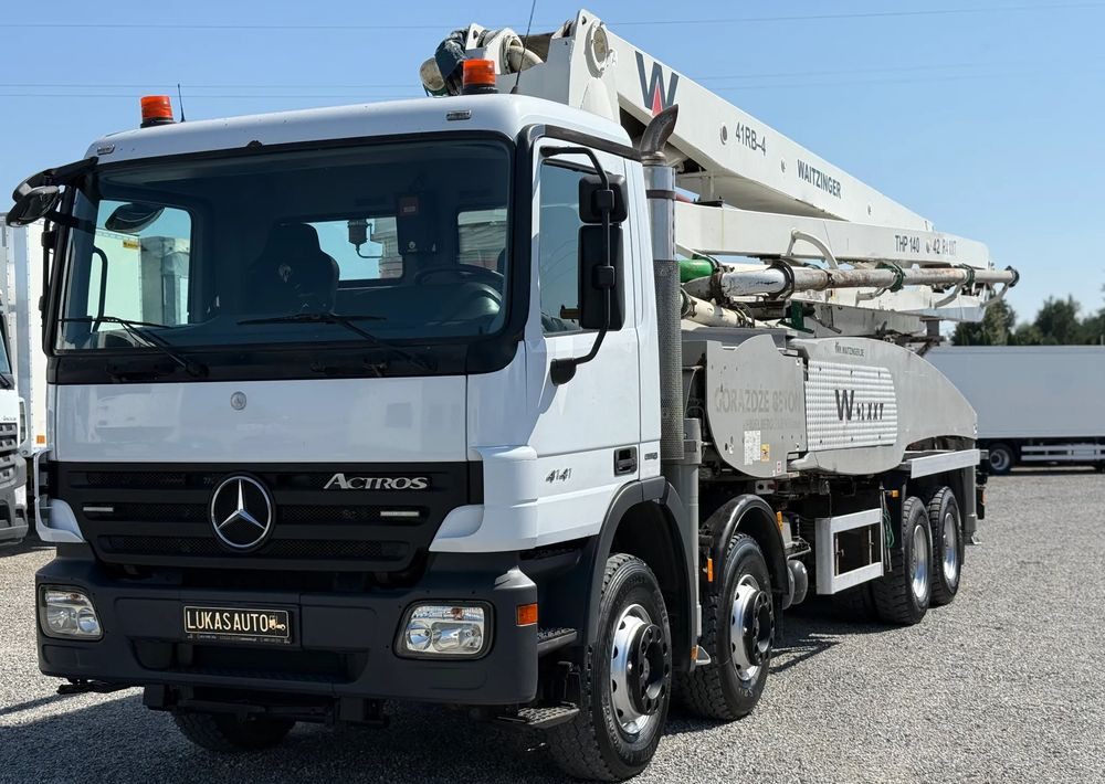 Mercedes-Benz ACTROS 4141 8X4 42 M GOTOWA DO PRACY - Camión bomba de hormigón: foto 1 Mercedes-Benz ACTROS 4141 8X4 42 M GOTOWA DO PRACY - Camión bomba de hormigón: foto 1