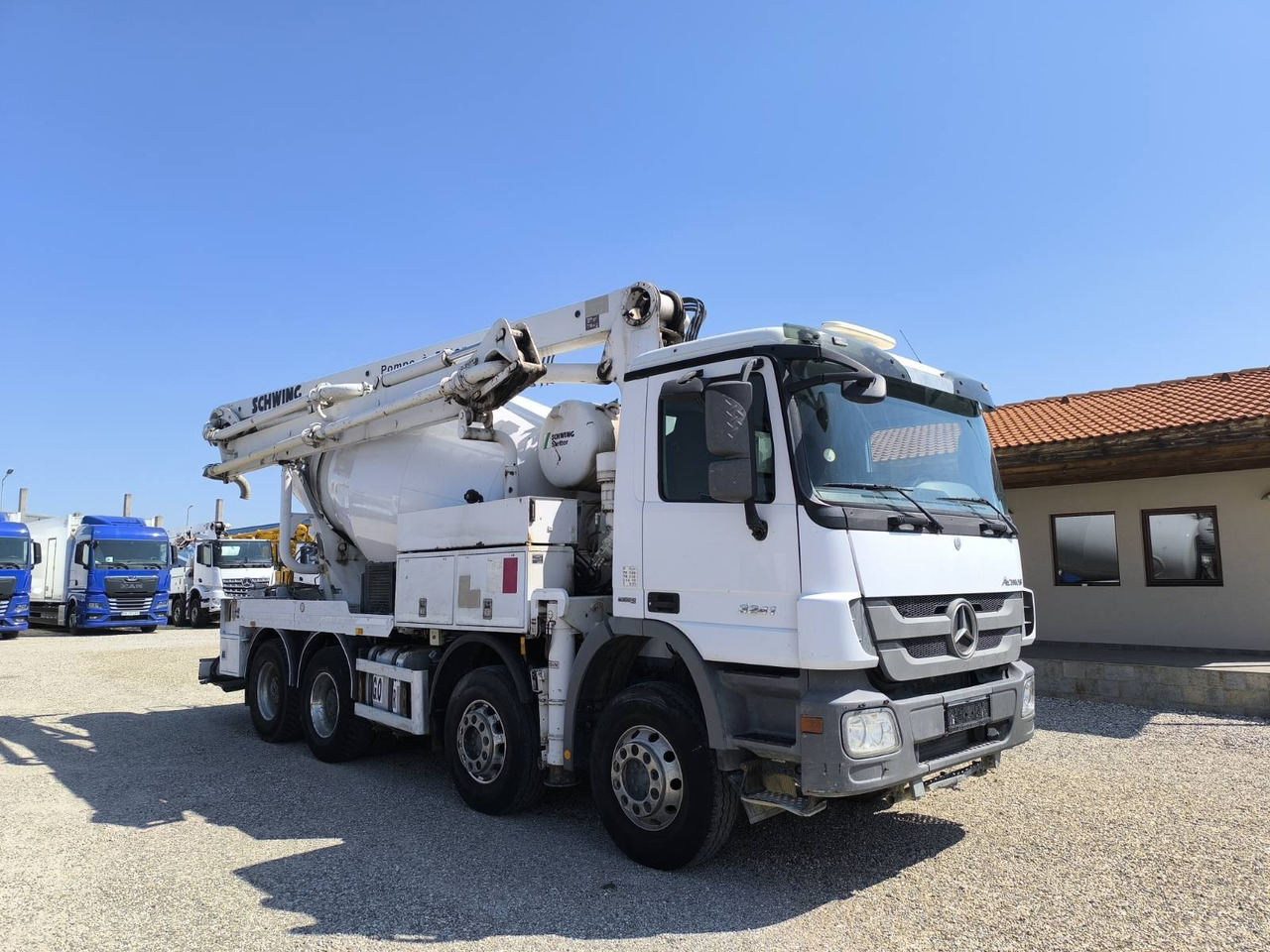 MERCEDES-BENZ ACTROS 3241 SCHWING FBP24 - Camión bomba de hormigón: foto 1 MERCEDES-BENZ ACTROS 3241 SCHWING FBP24 - Camión bomba de hormigón: foto 1