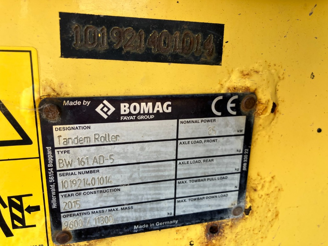 BOMAG DE BW 161 AD-5 Stage IIIb/Tier 4i - Rodillo: foto 2 BOMAG DE BW 161 AD-5 Stage IIIb/Tier 4i - Rodillo: foto 2