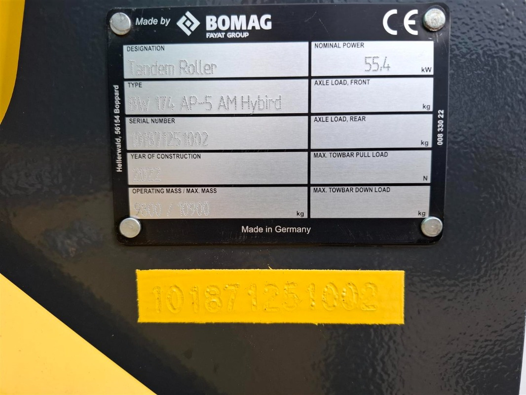 Leasing para BOMAG DE BW 174 AP-5 AM Hybrid Stage V/Tier 4f BOMAG DE BW 174 AP-5 AM Hybrid Stage V/Tier 4f: foto 6