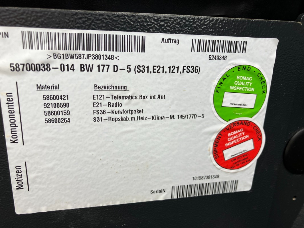 BOMAG DE BW 177 D-5 Stage V/Tier 4f - Rodillo: foto 5 BOMAG DE BW 177 D-5 Stage V/Tier 4f - Rodillo: foto 5