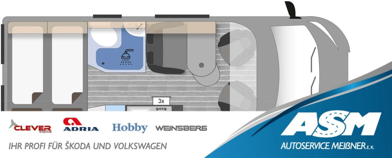 Clever Celebration 600 MJ 24*KLIMAAUTOMATIK*ACC*SOFORT* - Cámper: foto 1 Clever Celebration 600 MJ 24*KLIMAAUTOMATIK*ACC*SOFORT* - Cámper: foto 1