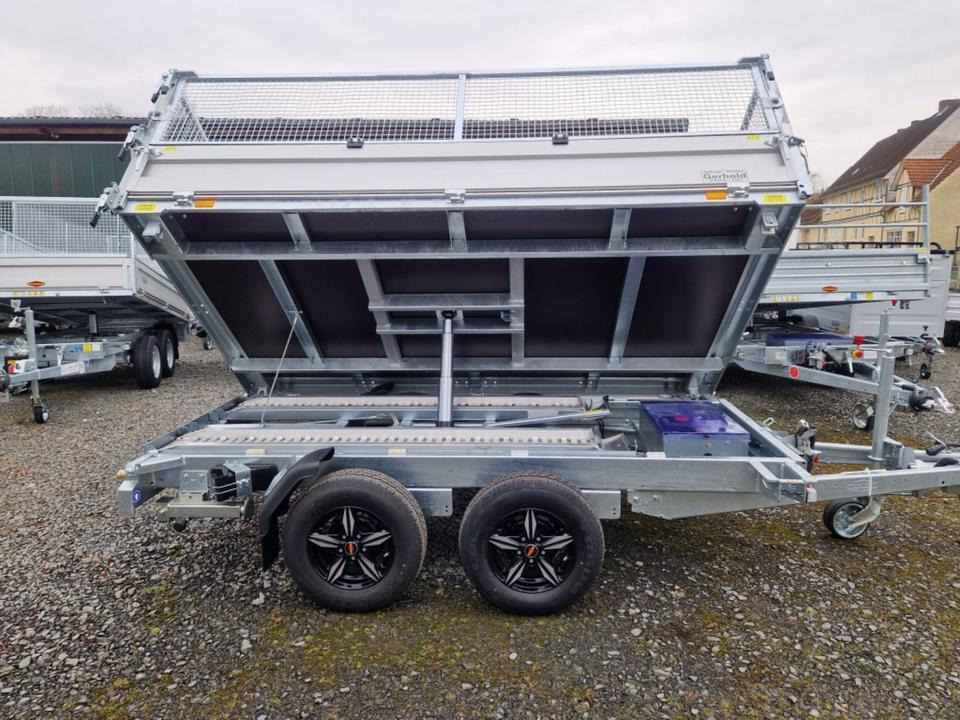 Böckmann DK-AL 3218/35 P 3,5t Gitter Rampen Stützen Alufelgen - Remolque volquete: foto 2 Böckmann DK-AL 3218/35 P 3,5t Gitter Rampen Stützen Alufelgen - Remolque volquete: foto 2