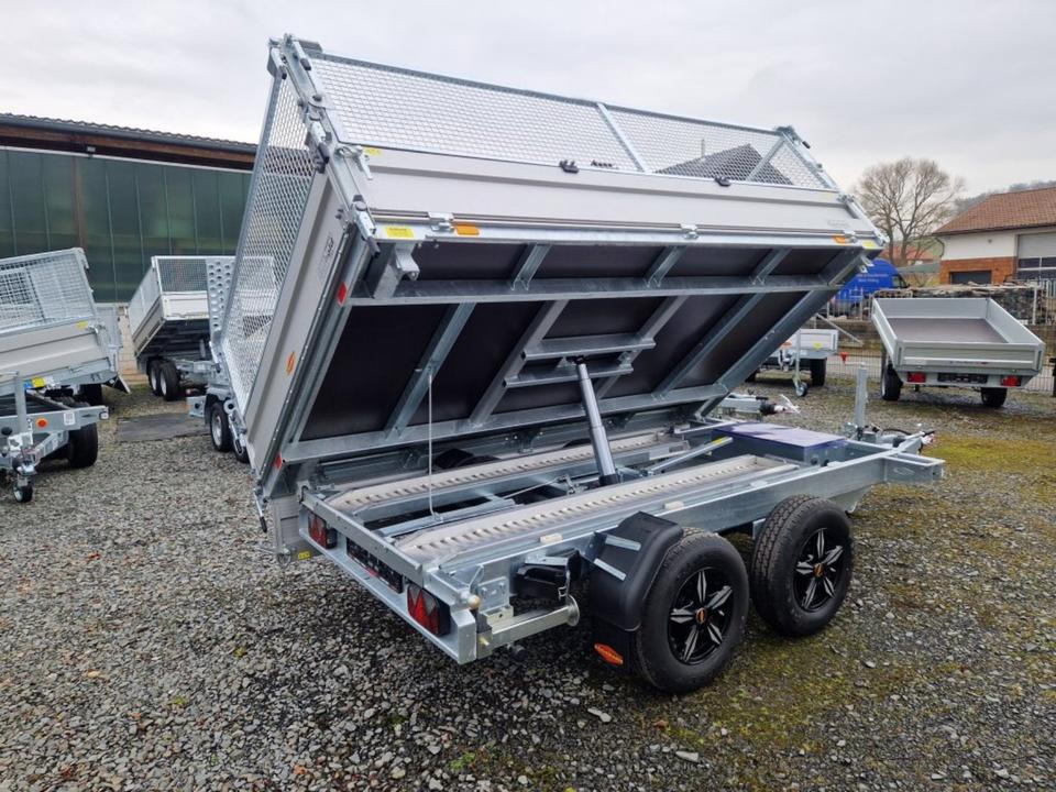 Böckmann DK-AL 3218/35 P 3,5t Gitter Rampen Stützen Alufelgen - Remolque volquete: foto 3 Böckmann DK-AL 3218/35 P 3,5t Gitter Rampen Stützen Alufelgen - Remolque volquete: foto 3