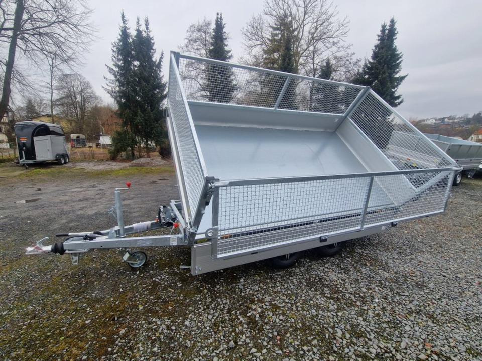 Böckmann DK-AL 3218/35 P 3,5t Gitter Rampen Stützen Alufelgen - Remolque volquete: foto 5 Böckmann DK-AL 3218/35 P 3,5t Gitter Rampen Stützen Alufelgen - Remolque volquete: foto 5