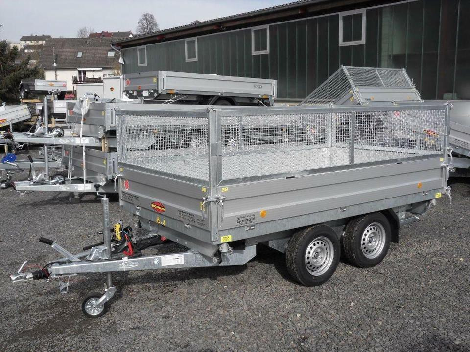 Böckmann PKW-Anhänger, Elektro-Dreiseitenkipper, 3,5to. - Remolque volquete: foto 3 Böckmann PKW-Anhänger, Elektro-Dreiseitenkipper, 3,5to. - Remolque volquete: foto 3