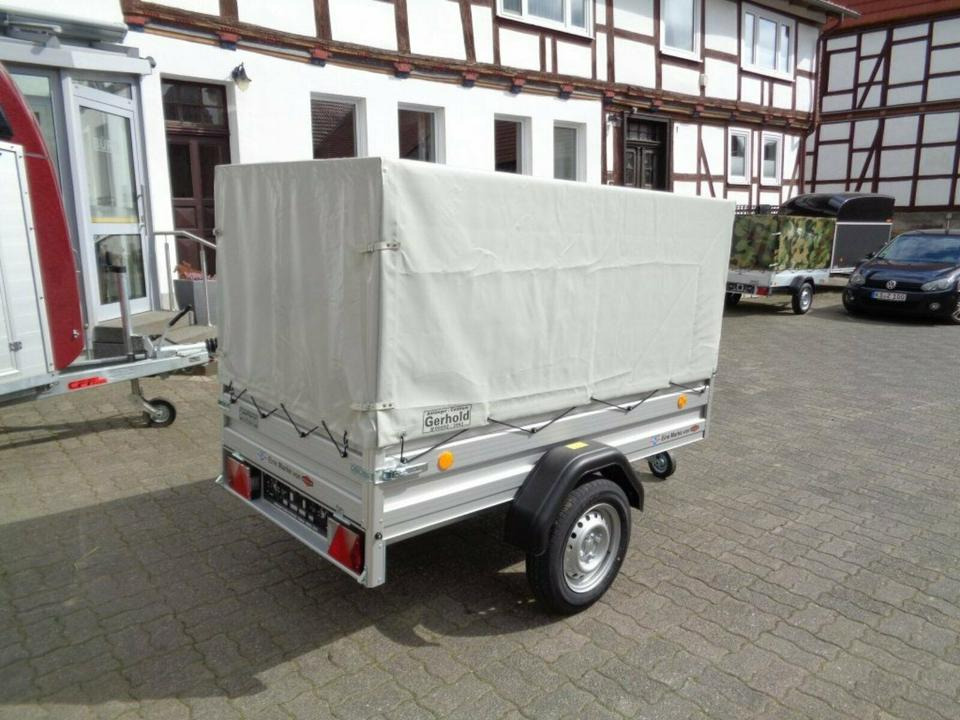Pkw Anhänger, 750 kg, Alu Plane und Spriegel 100 km/h - Remolque de coche: foto 2 Pkw Anhänger, 750 kg, Alu Plane und Spriegel 100 km/h - Remolque de coche: foto 2
