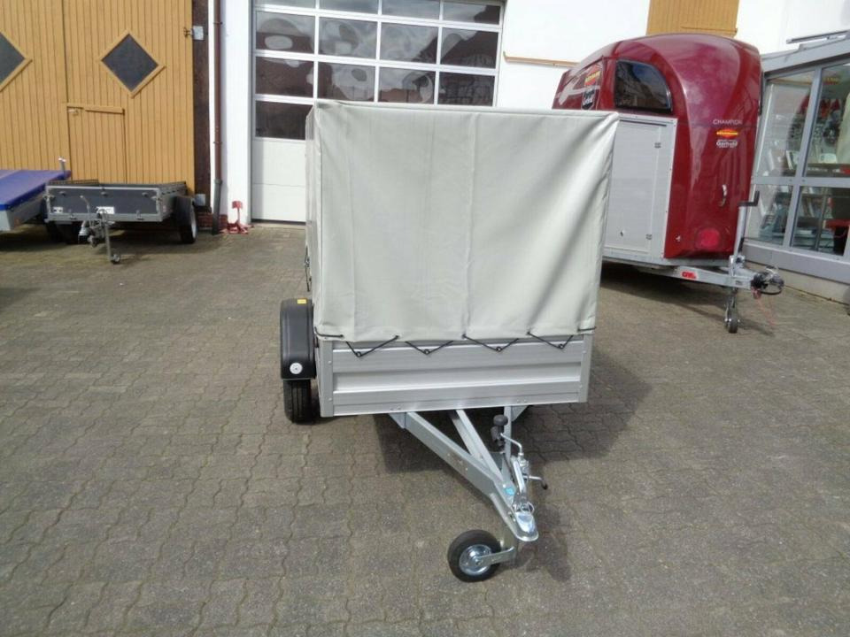 Remolque de coche Pkw Anhänger, 750 kg, Alu Plane und Spriegel 100 km/h: foto 14