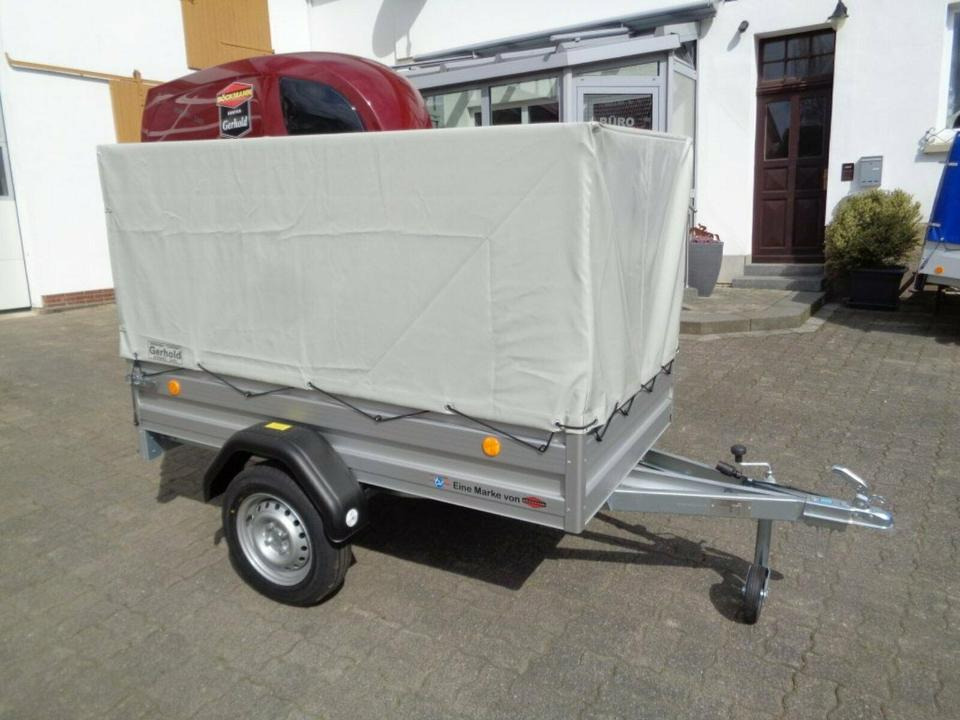 Remolque de coche Pkw Anhänger, 750 kg, Alu Plane und Spriegel 100 km/h: foto 13