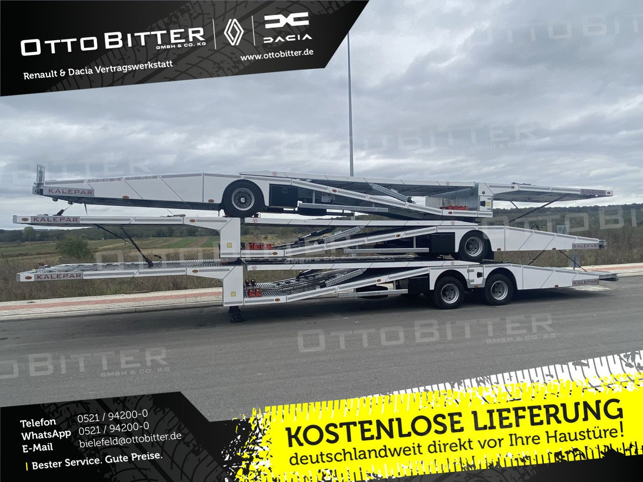 KALEPAR KLP119V4 4er-Autotransporter 1xAchse VDI - Semirremolque portavehículos: foto 1 KALEPAR KLP119V4 4er-Autotransporter 1xAchse VDI - Semirremolque portavehículos: foto 1