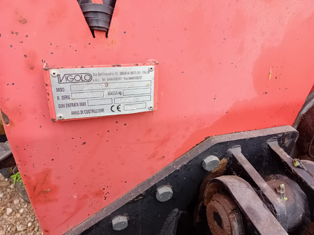 VIGOLO ERPICE ROTANTE VPR 420 N - Grada rotativa: foto 2 VIGOLO ERPICE ROTANTE VPR 420 N - Grada rotativa: foto 2