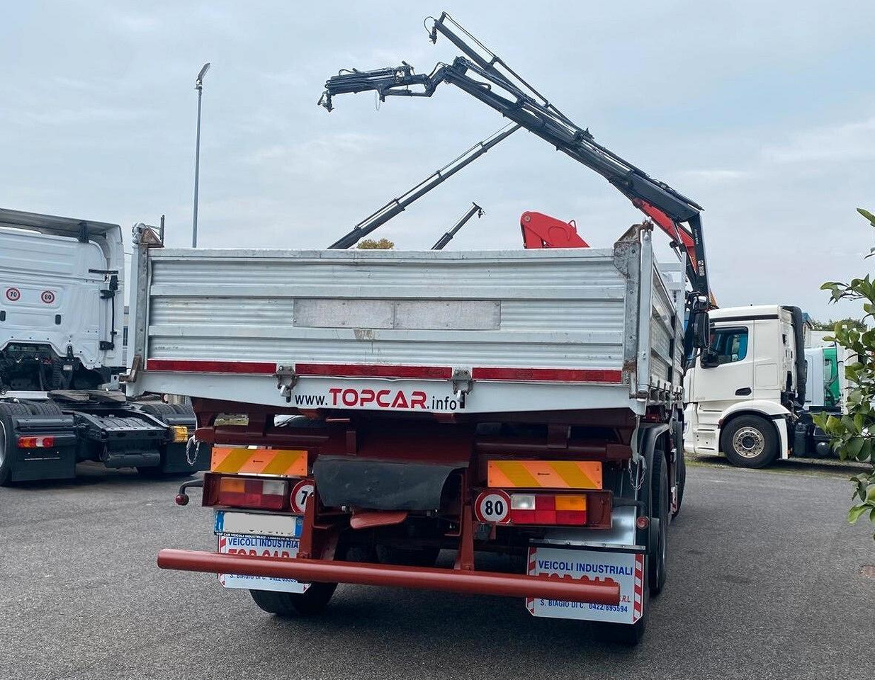IVECO 440E38 RIBALTABILE TRILATERALE E GRU FASSI - Camión caja abierta, Camión grúa: foto 4 IVECO 440E38 RIBALTABILE TRILATERALE E GRU FASSI - Camión caja abierta, Camión grúa: foto 4