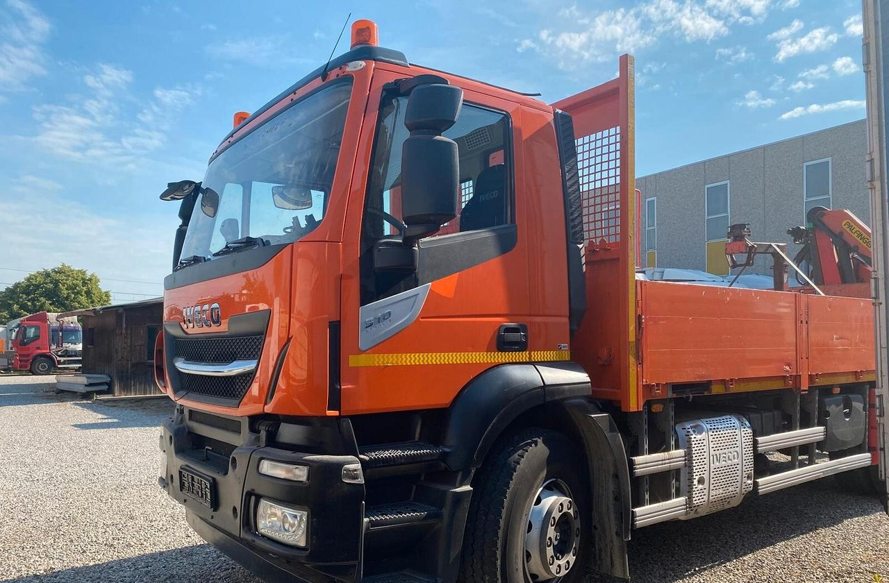 IVECO STRALIS 310 2018 CASSONE FISSO E GRU PALFING - Camión caja abierta, Camión grúa: foto 2 IVECO STRALIS 310 2018 CASSONE FISSO E GRU PALFING - Camión caja abierta, Camión grúa: foto 2
