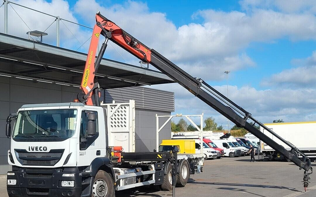 IVECO STRALIS 360 CASSONE FISSO E GRU PALFINGER - Camión caja abierta, Camión grúa: foto 3 IVECO STRALIS 360 CASSONE FISSO E GRU PALFINGER - Camión caja abierta, Camión grúa: foto 3
