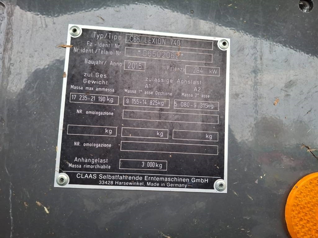 Claas Lexion 740 - Cosechadora de granos: foto 3 Claas Lexion 740 - Cosechadora de granos: foto 3