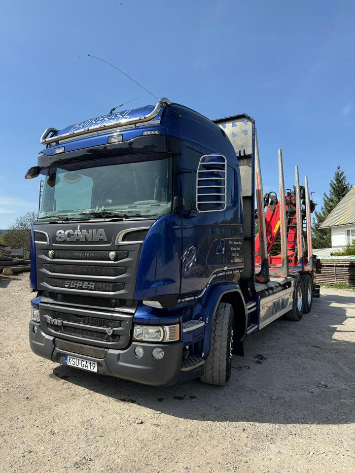 Camión forestal, Camión grúa para transporte de madera SCANIA R730: foto 8