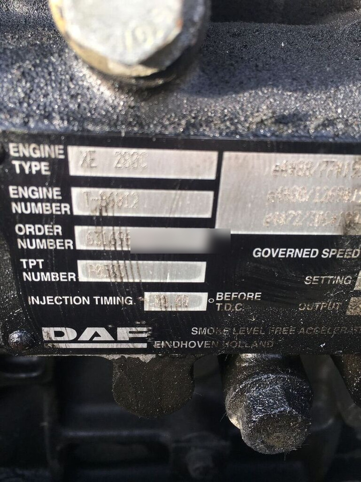 DAF xe280c DAF xf95 truck - Motor para Camión: foto 1 DAF xe280c DAF xf95 truck - Motor para Camión: foto 1
