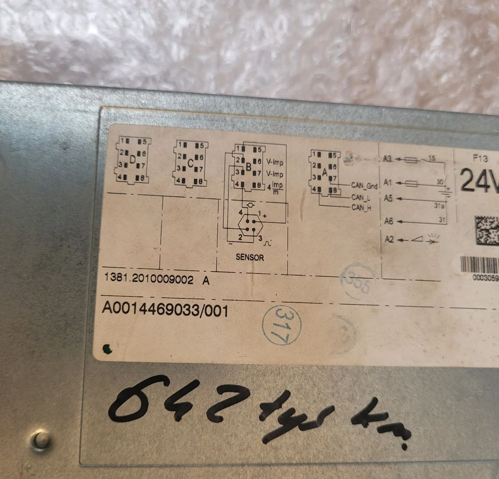 TACHOGRAF MERCEDES ACTROS A0014469033 R.2.0 - Tacógrafo para Camión: foto 2 TACHOGRAF MERCEDES ACTROS A0014469033 R.2.0 - Tacógrafo para Camión: foto 2