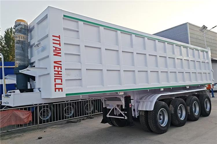 TITAN 4 Axle 80 Ton Dump Semi Trailer for Sale In Cameroon - Semirremolque volquete: foto 1 TITAN 4 Axle 80 Ton Dump Semi Trailer for Sale In Cameroon - Semirremolque volquete: foto 1