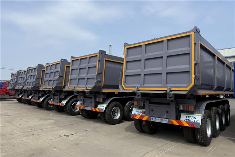 TITAN 4 Axle 80 Ton Dump Trailer for Sale In Cameroon - Semirremolque volquete: foto 3 TITAN 4 Axle 80 Ton Dump Trailer for Sale In Cameroon - Semirremolque volquete: foto 3