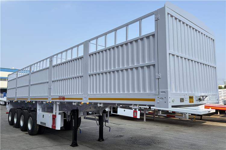 TITAN 4 Axle 80 Ton Fence Cargo Truck Trailer for Sale in Nigeria - Semirremolque transporte de ganado: foto 2 TITAN 4 Axle 80 Ton Fence Cargo Truck Trailer for Sale in Nigeria - Semirremolque transporte de ganado: foto 2