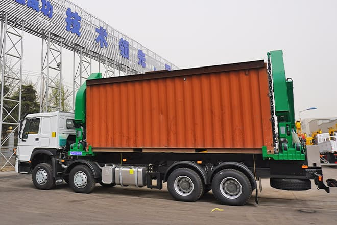 Camión portacontenedore/ Intercambiable para transporte de contenedores nuevo XCMG 20 Ft Side Loader Truck for Sale in Zambia: foto 6