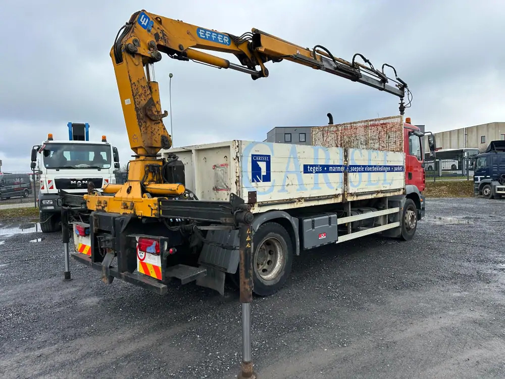 MAN TGM 18.280 *202000 km*Grue EFFER type 120 3 S*PREMIER PROPRIO - Camión grúa, Camión caja abierta: foto 2 MAN TGM 18.280 *202000 km*Grue EFFER type 120 3 S*PREMIER PROPRIO - Camión grúa, Camión caja abierta: foto 2