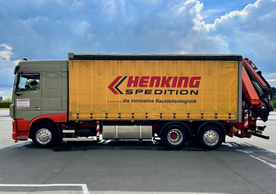 DAF DAF XF 460 FAN + PALFINGER + 16mtr + Lenkachse + EURO 6 - Camión lona, Camión grúa: foto 3 DAF DAF XF 460 FAN + PALFINGER + 16mtr + Lenkachse + EURO 6 - Camión lona, Camión grúa: foto 3